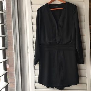 Black long sleeve blouse dress